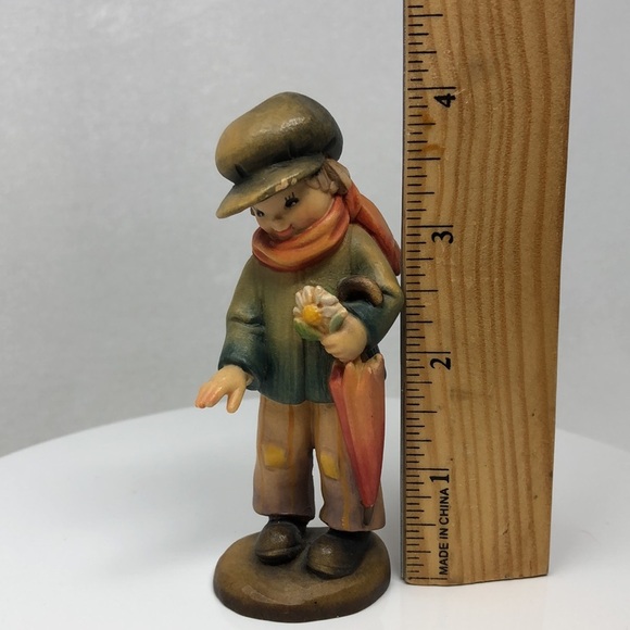 ANRI My Friend Figurine Juan Ferrandiz Boy Flower Umbrella 4” Italy Club #2 - Picture 11 of 13